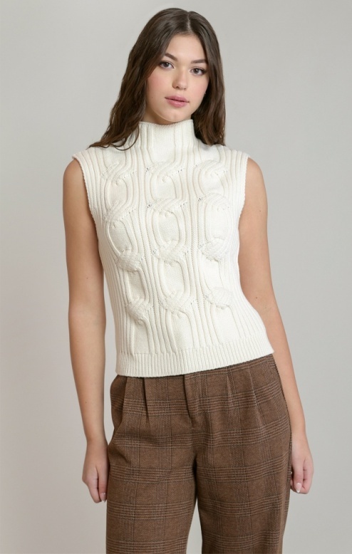 Room 34 Cable Knit Vest