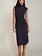 Black Tape Mockneck Midi Dress