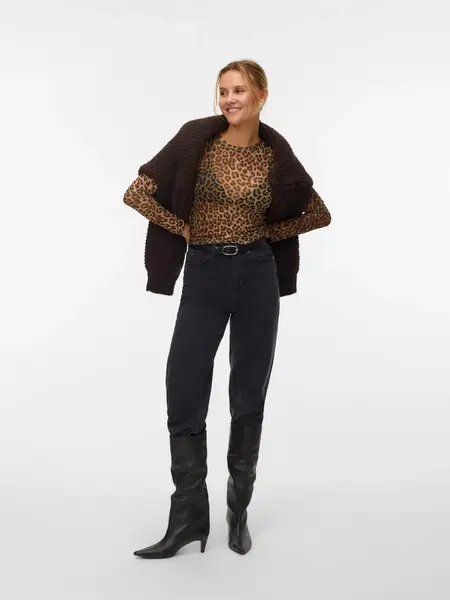 Vero Moda Lova Long Sleeve Mesh Top