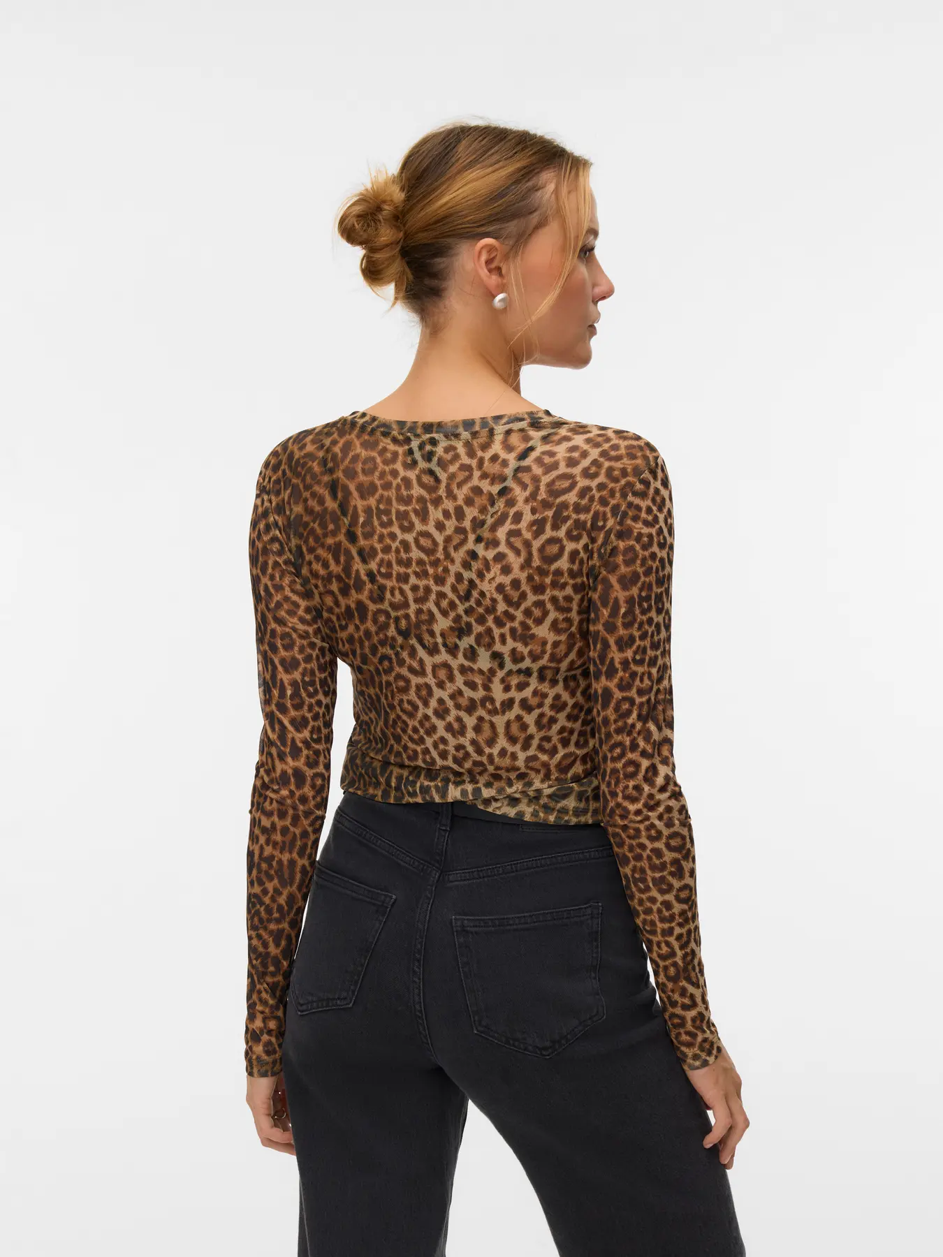 Vero Moda Lova Long Sleeve Mesh Top