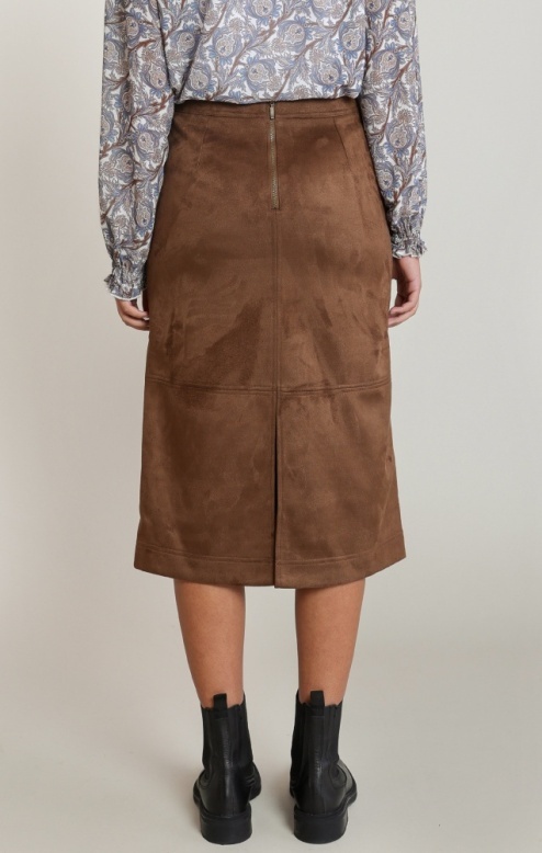 Dex Suede Midi Skirt