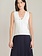 Black Tape Scalloped Knit Top