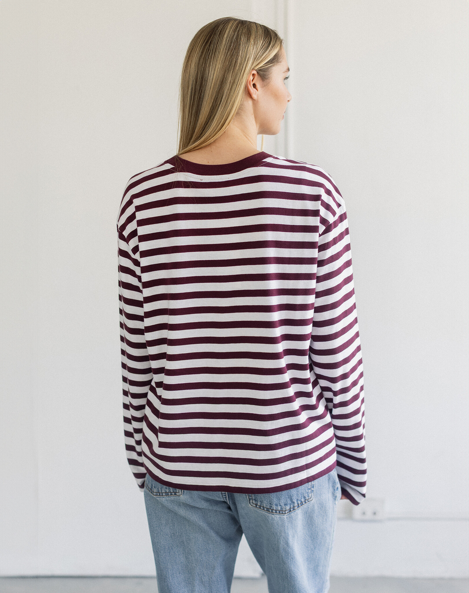 Brunette The Label Long Sleeve Boxy Tee
