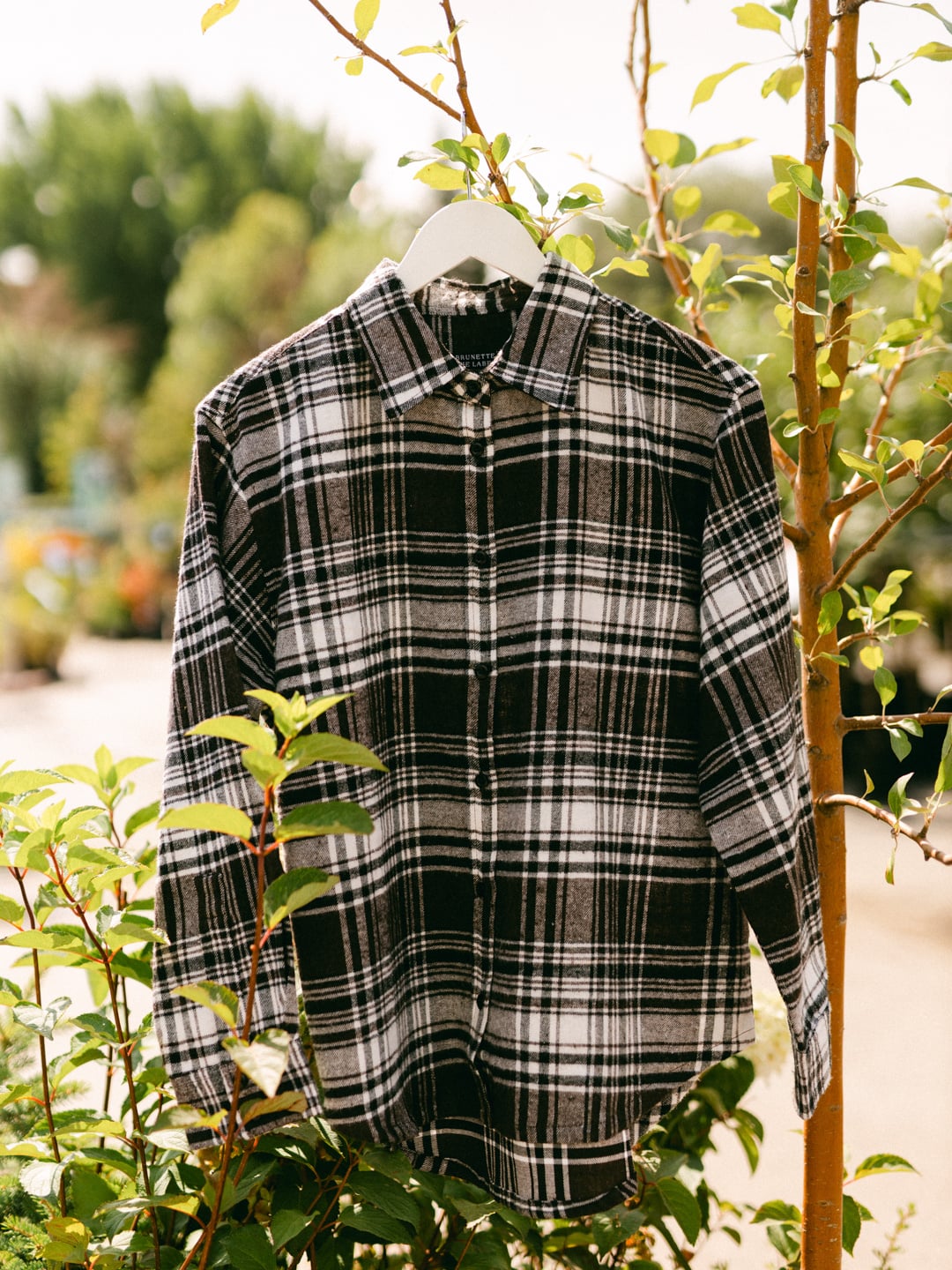 Brunette The Label Plaid Button Up Shirt