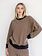 Brunette The Label Mini Striped Crew