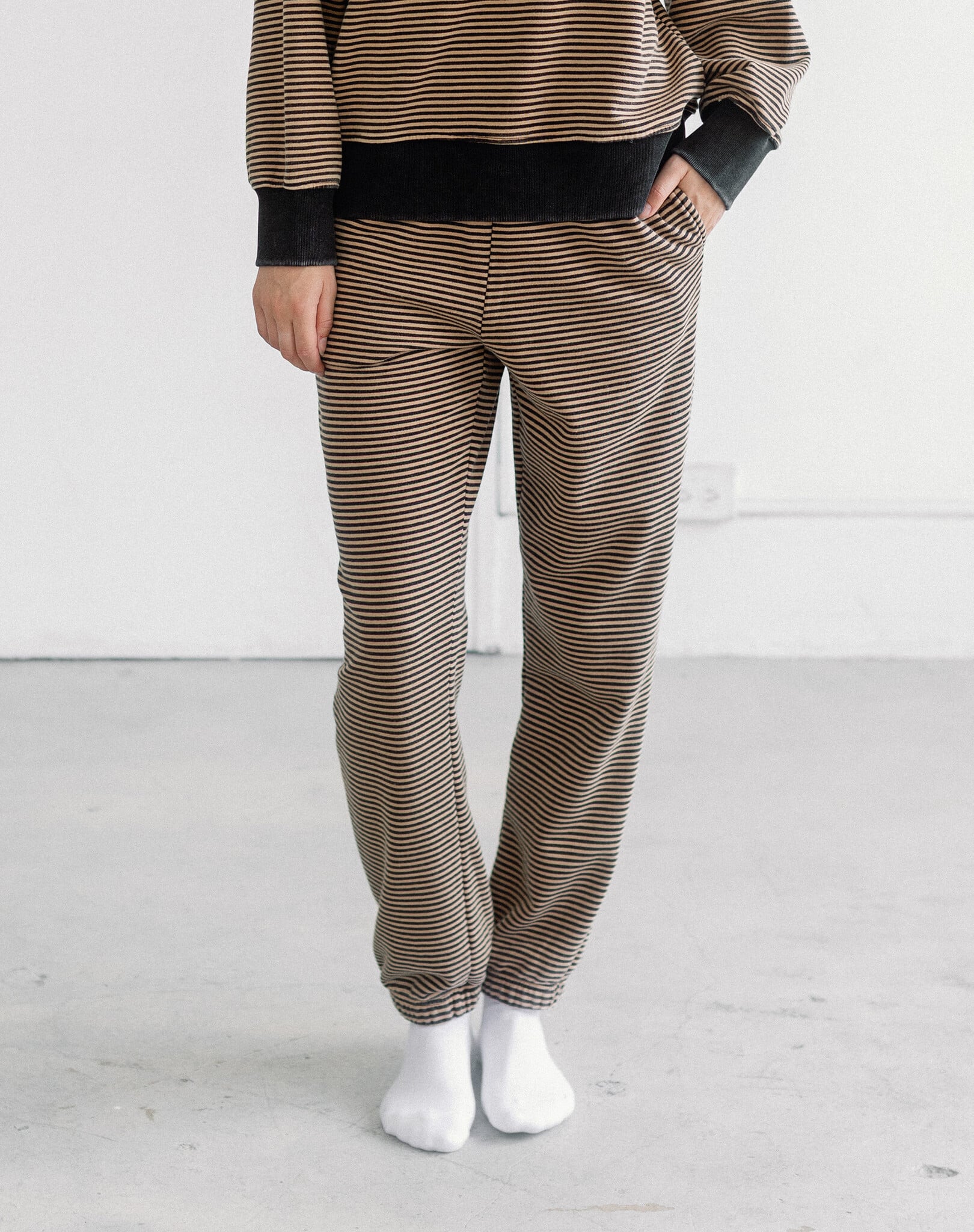 Brunette The Label Mini Striped BF Jogger