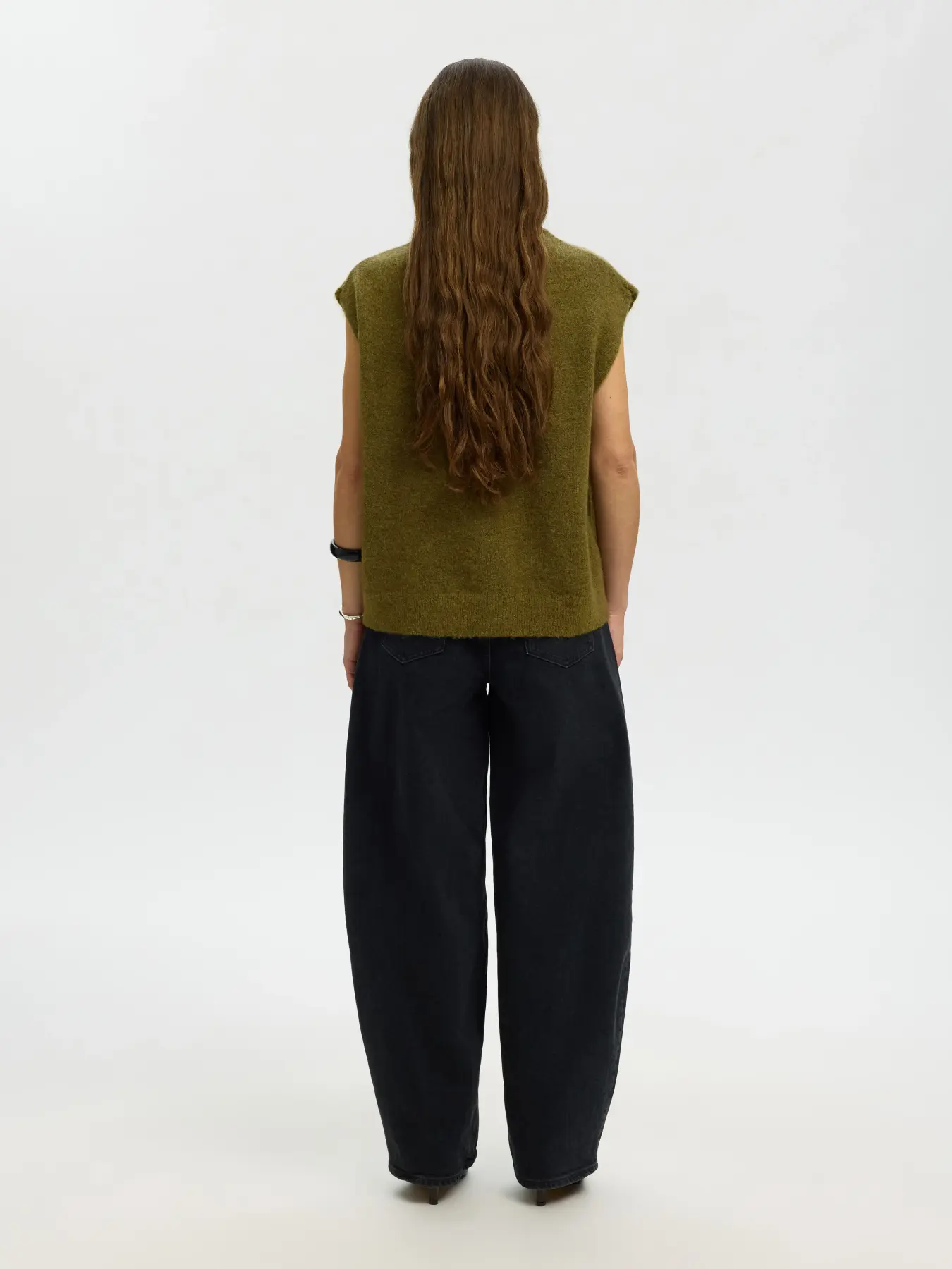 Selected Lulu Short Sleeve Knit Vest