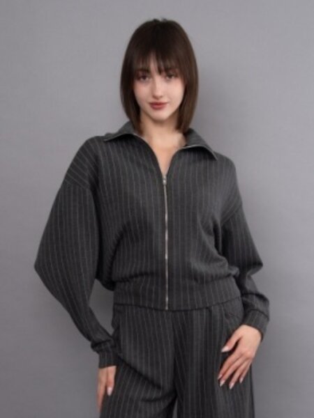 RD Style Mauritz Striped Soft Knit Zip Up