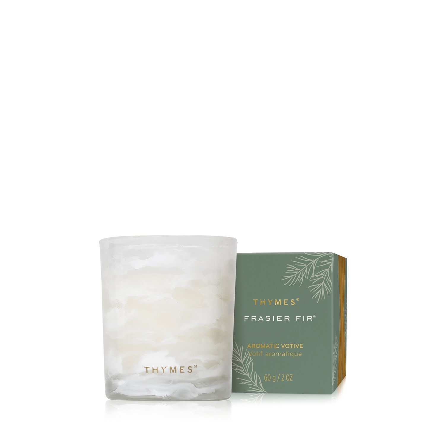 Thymes Votive Candle Frasier Fir Tidings  2oz