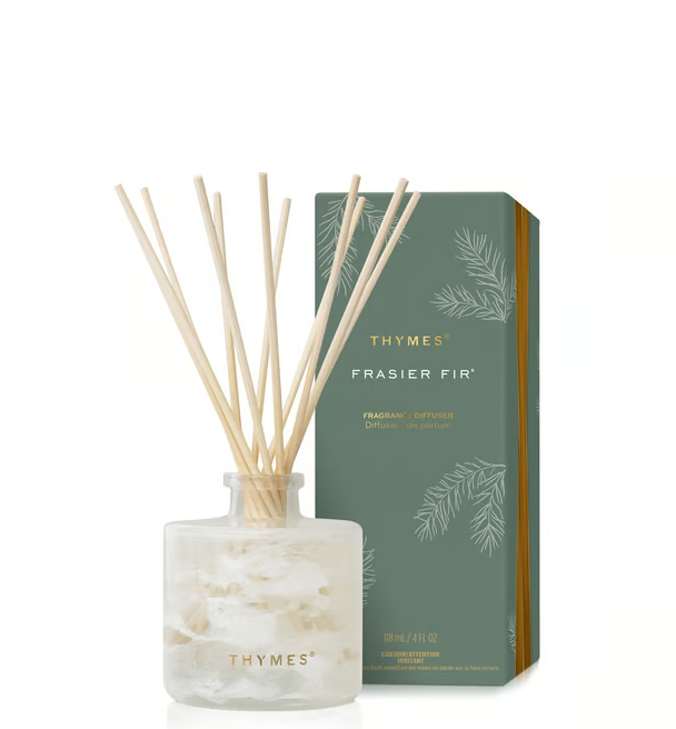 Thymes Tidings Petite Diffuser Frasier Fir 4oz