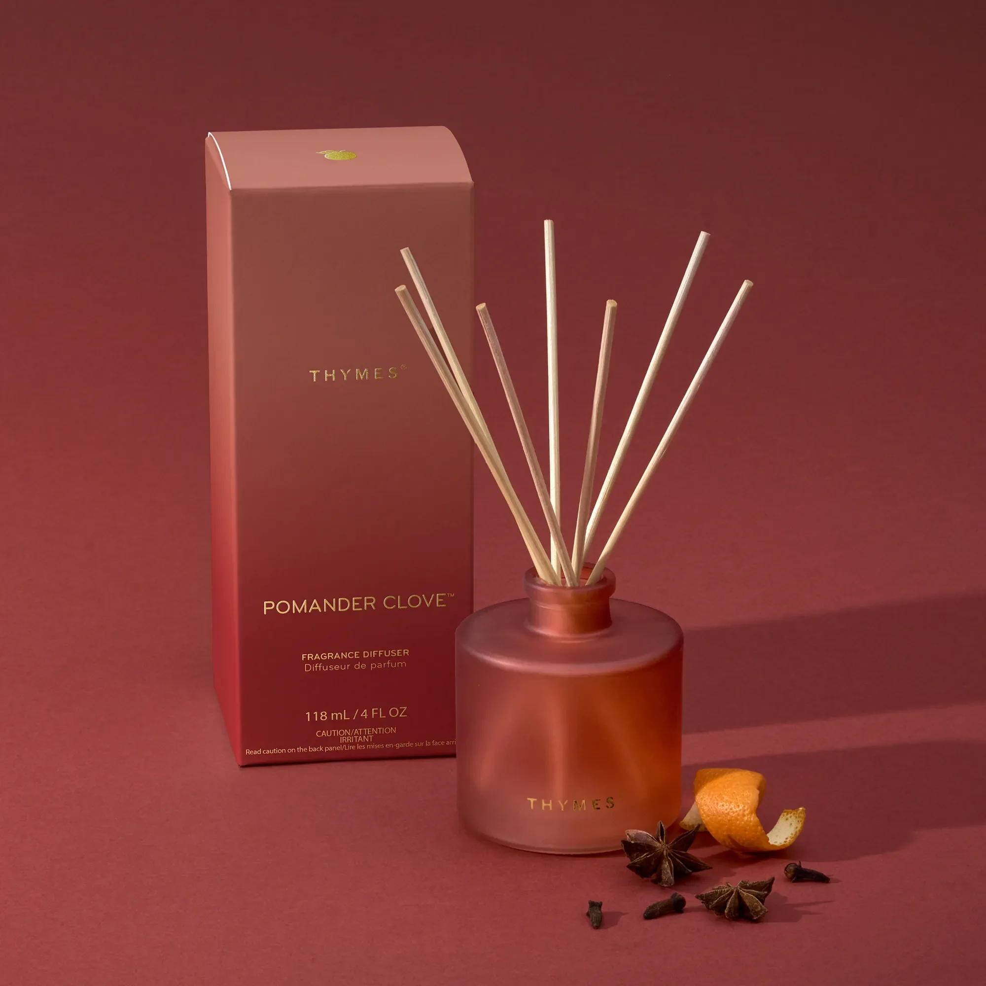 Thymes Petite Reed Diffuser Pomander Clove