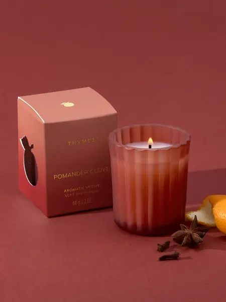 Thymes Votive Candle Pomander Clove 2oz