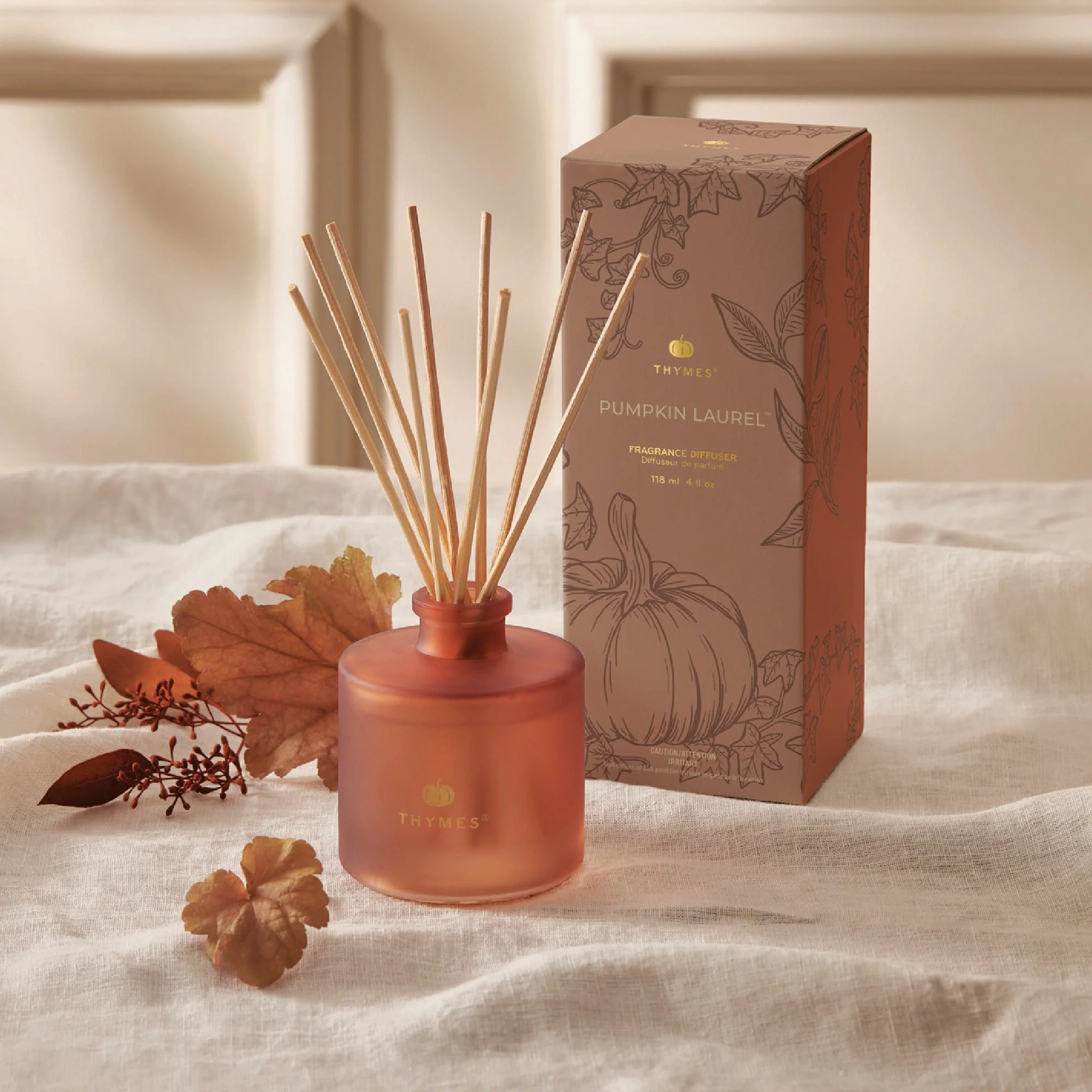 Thymes Petite Reed Diffuser Pumpkin Laurel