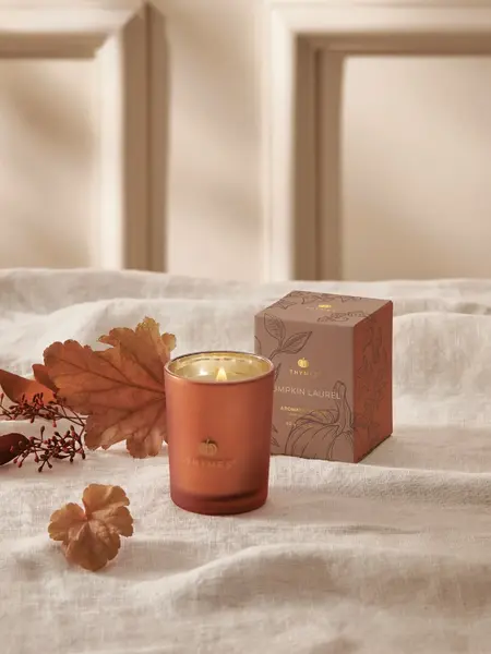 Thymes Votive Candle Pumpkin Laurel 2oz