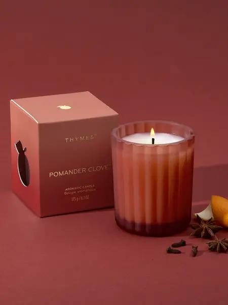 Thymes Boxed Candle Pomander Clove 6.5oz
