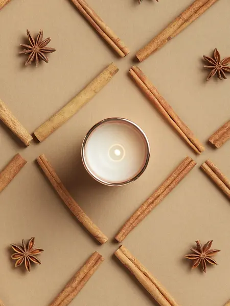 Thymes Metallic Poured Candle Simmered Cider