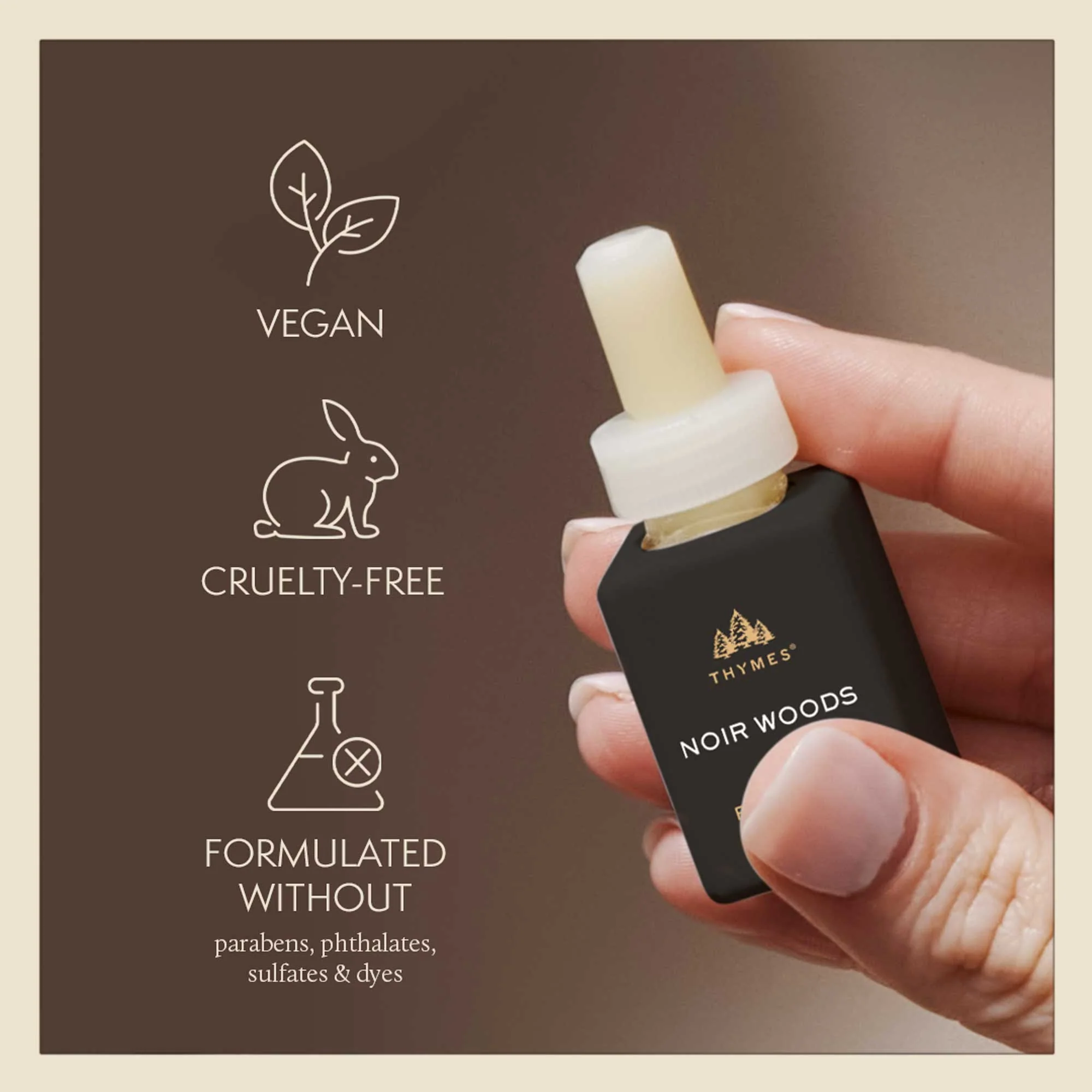 Thymes Pura Diffuser Refill Noir Woods