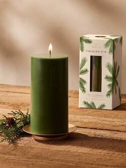 Thymes Frasier Fir Pillar Candle 3x6"
