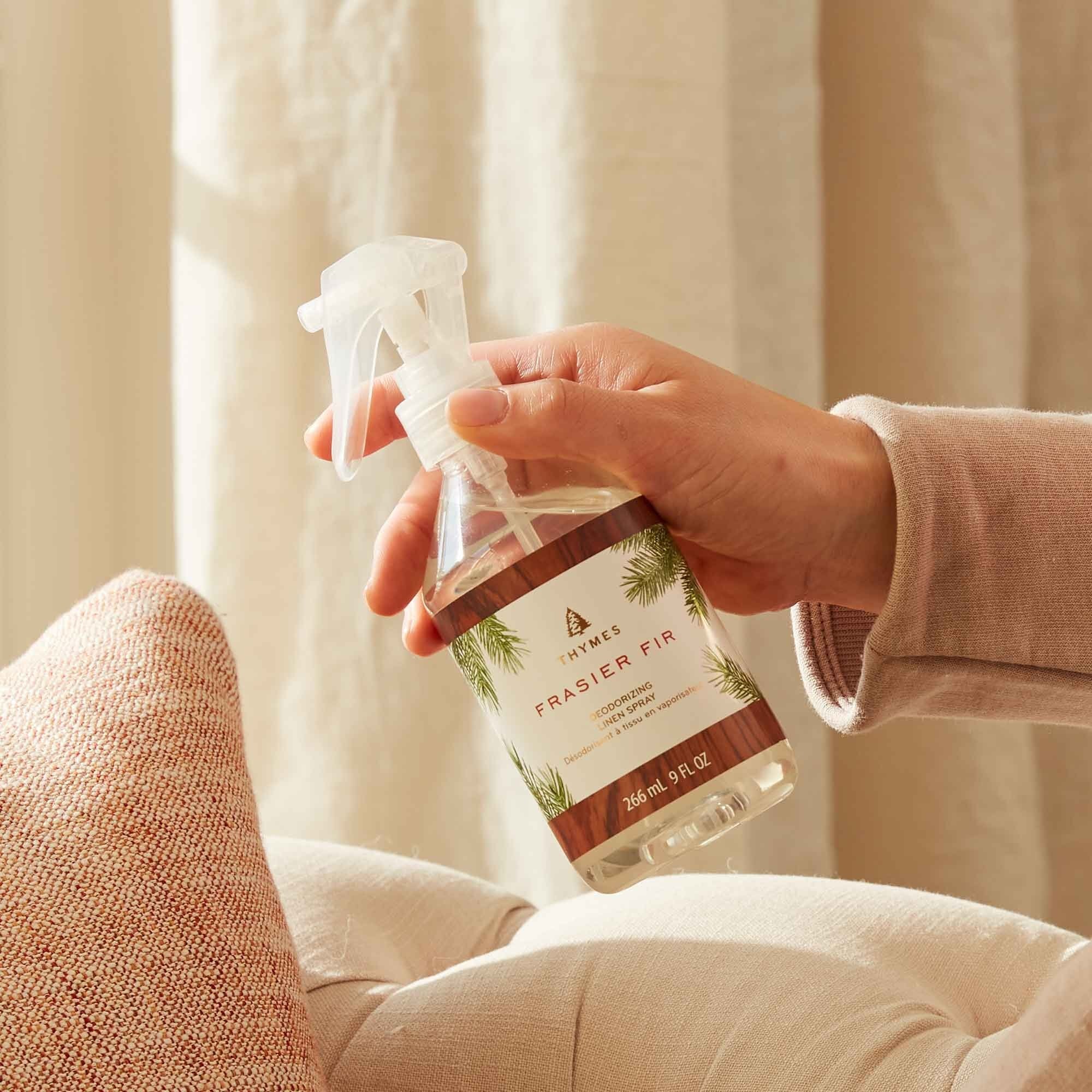 Thymes Deodorizing Linen Spray Frasier Fir