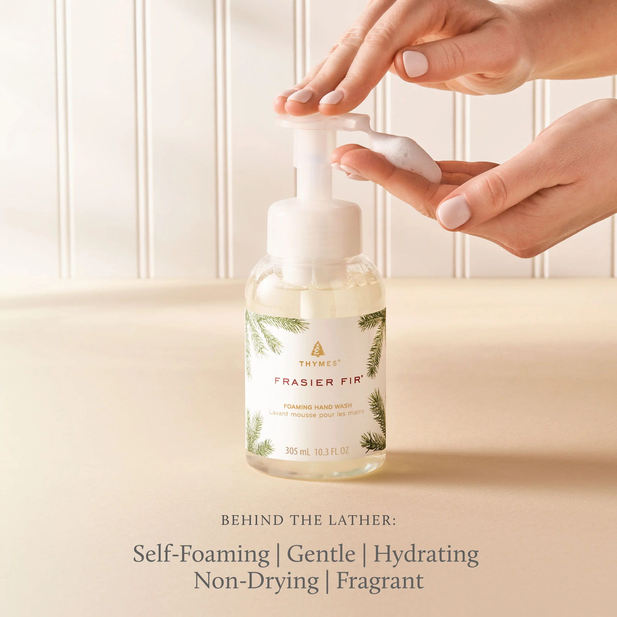 Thymes Foaming Hand Wash Fraiser Fir 10.3oz