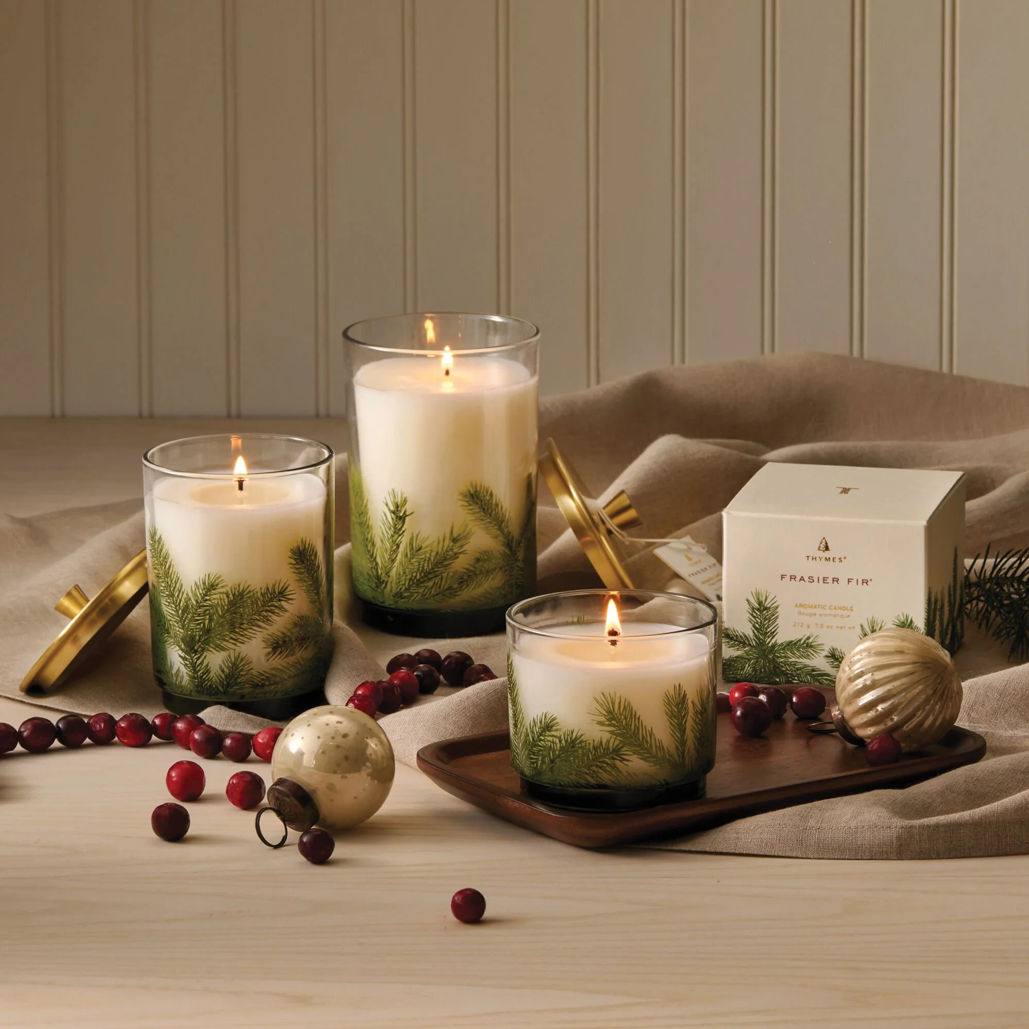 Thymes Pine Needle Luminary Medium Frasier Fir