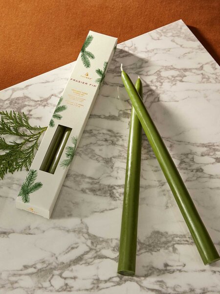 Thymes Frasier Fir Heritage Taper Candle Set