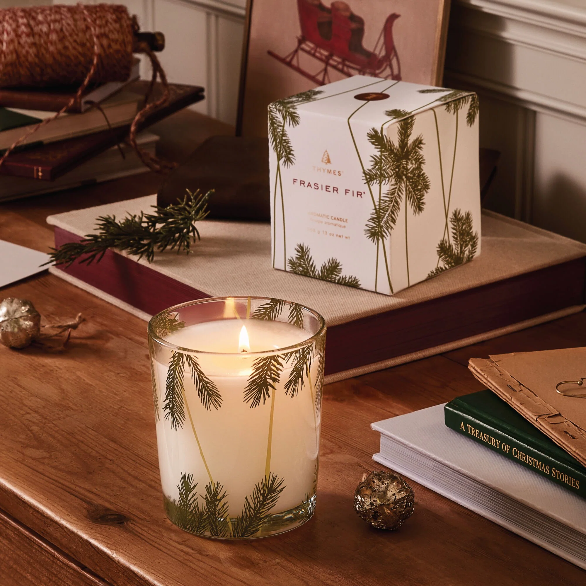 Thymes Frasier Fir Heritage Poured Candle 13oz