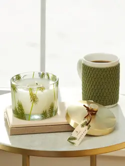 Thymes Poured Candle 3-Wick Pine Needle Frasier Fir