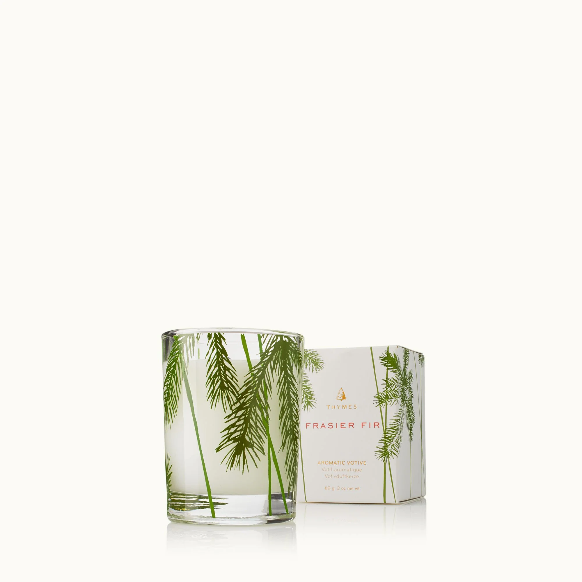 Thymes Votive Candle Pine Needle Design Frasier Fir