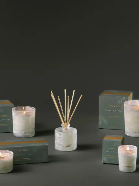 Thymes Tidings Boxed Candle Fraiser Fir 13oz