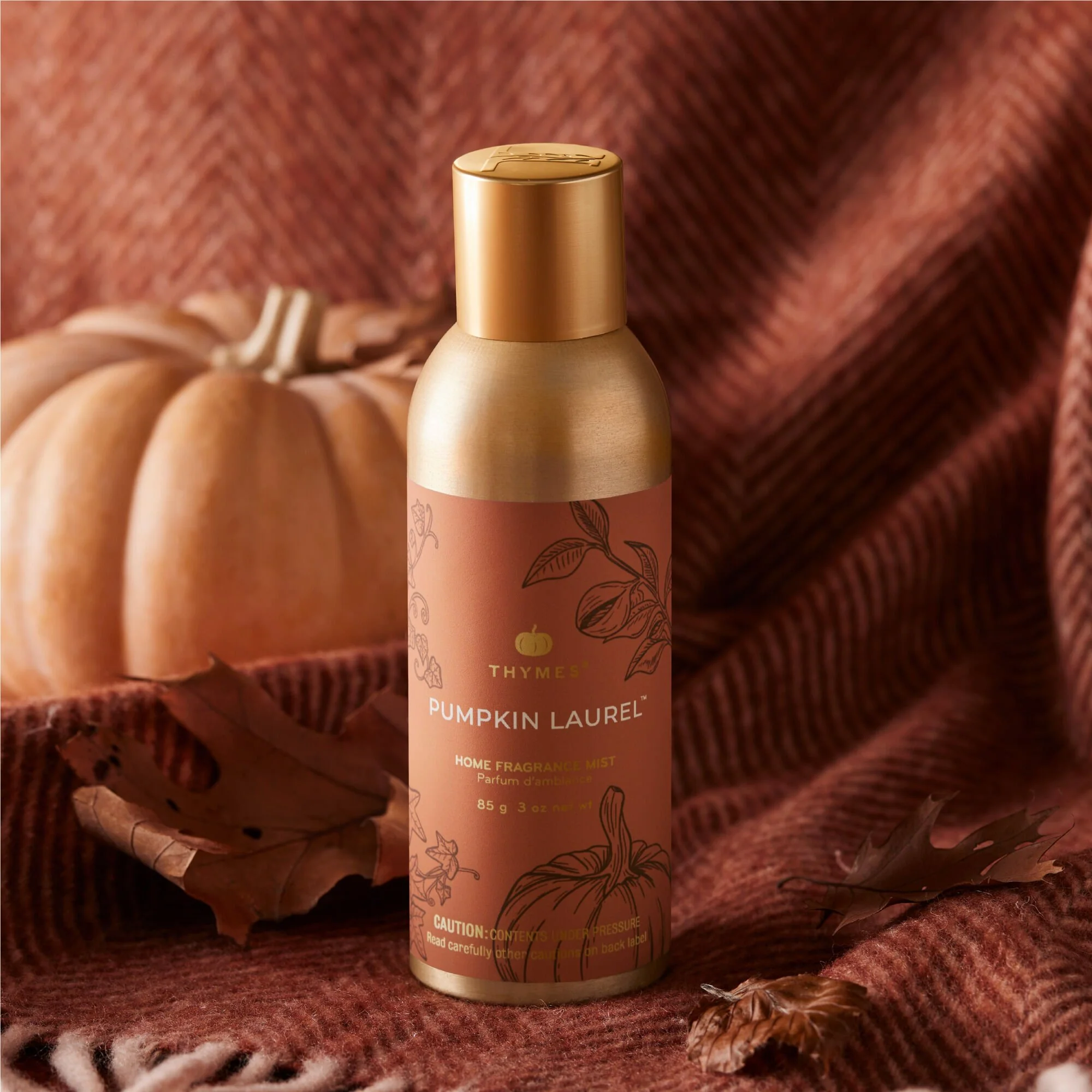 Thymes Home Fragrance Mist Pumpkin Laurel