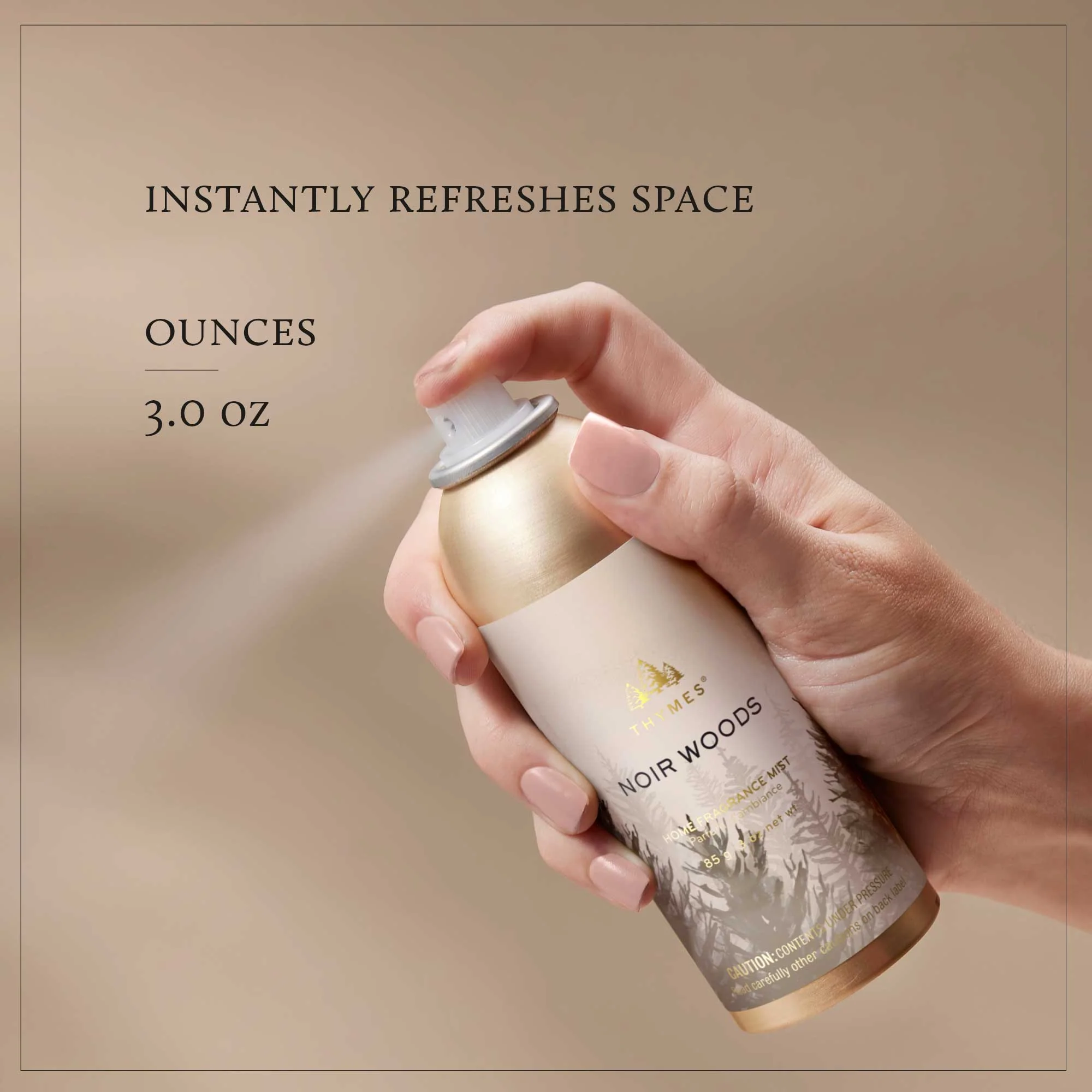 Thymes Home Fragrance Mist Noir Woods