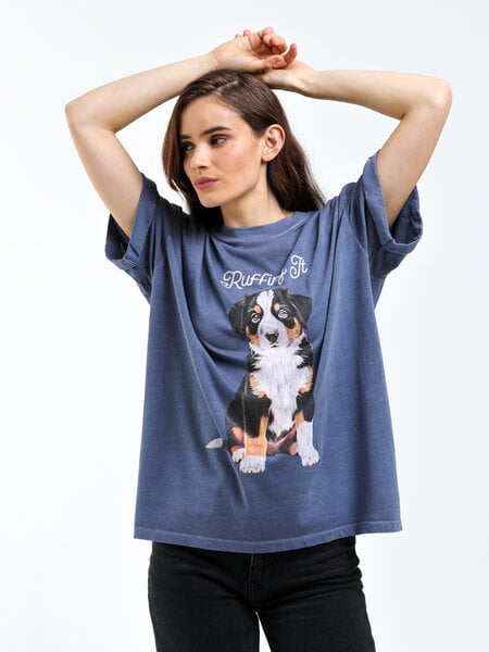 Girl Dangerous Ruffing it Boyfriend Tee