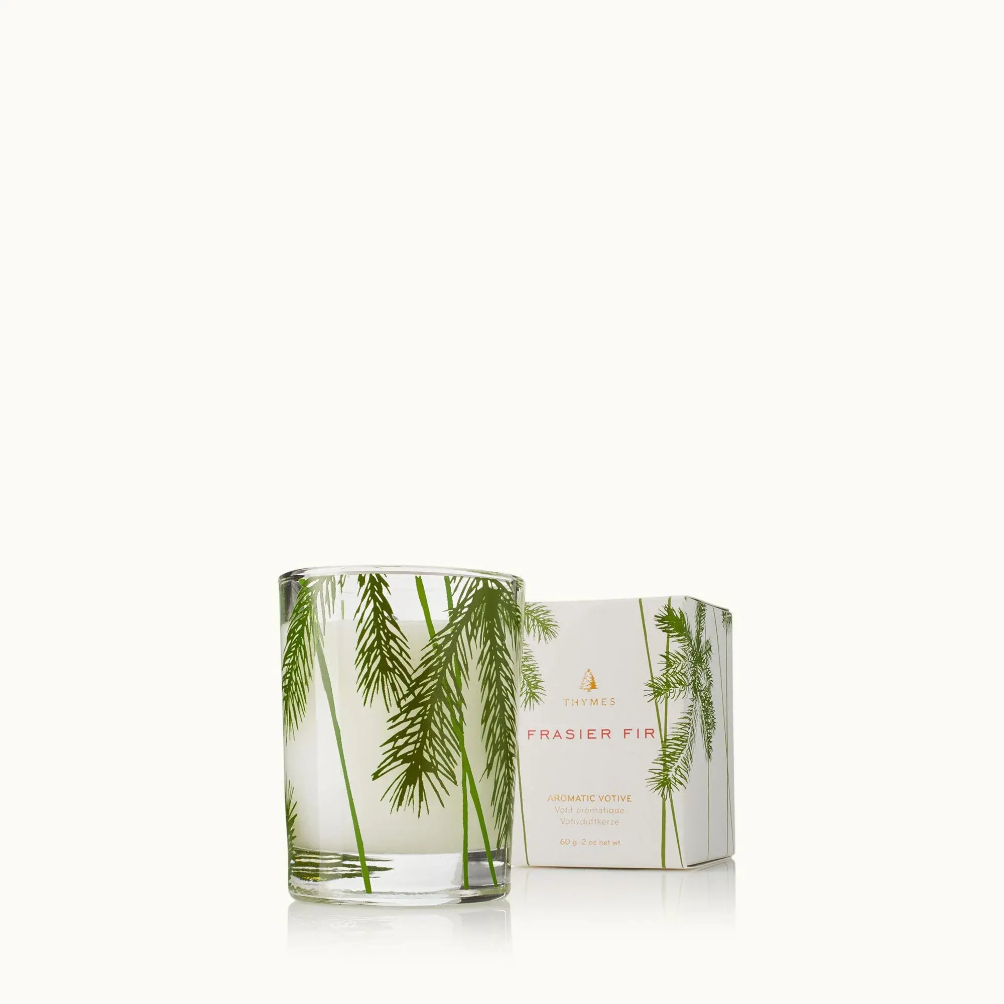 Thymes Votive Candle Pine Needle Design Frasier Fir