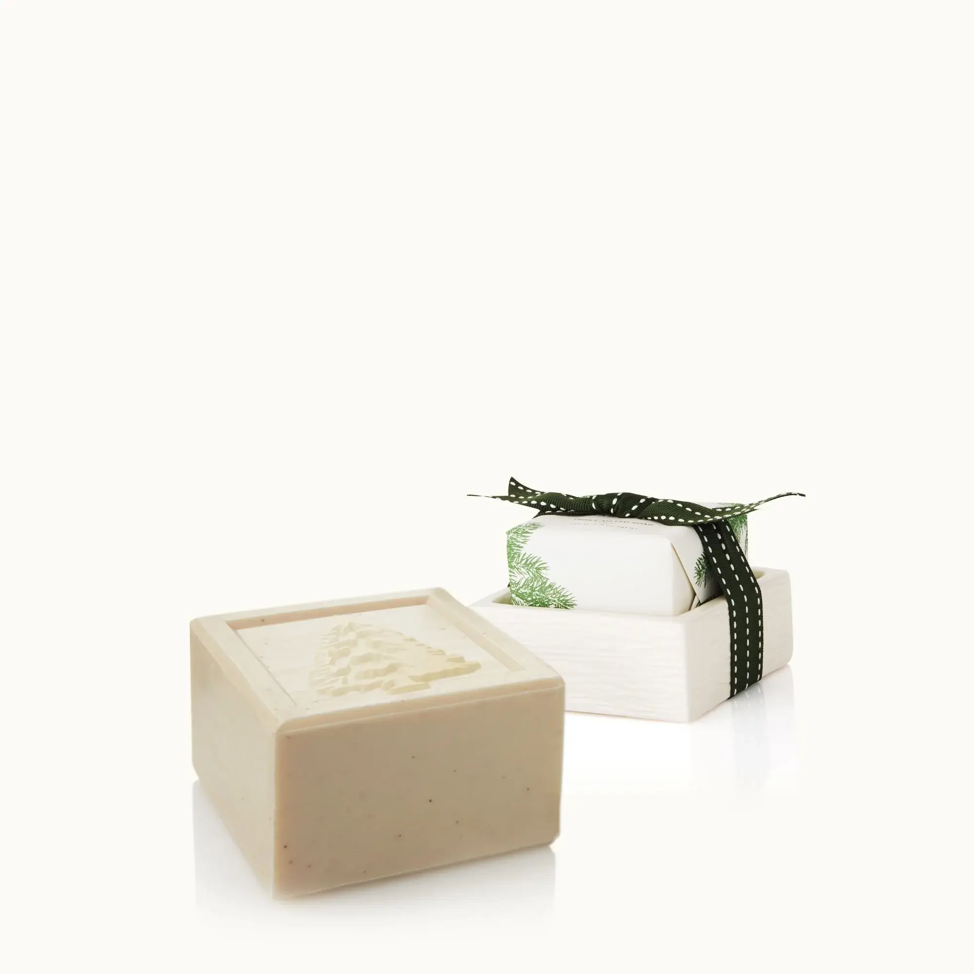 Thymes Bar Soap & Dish Set Frasier Fir
