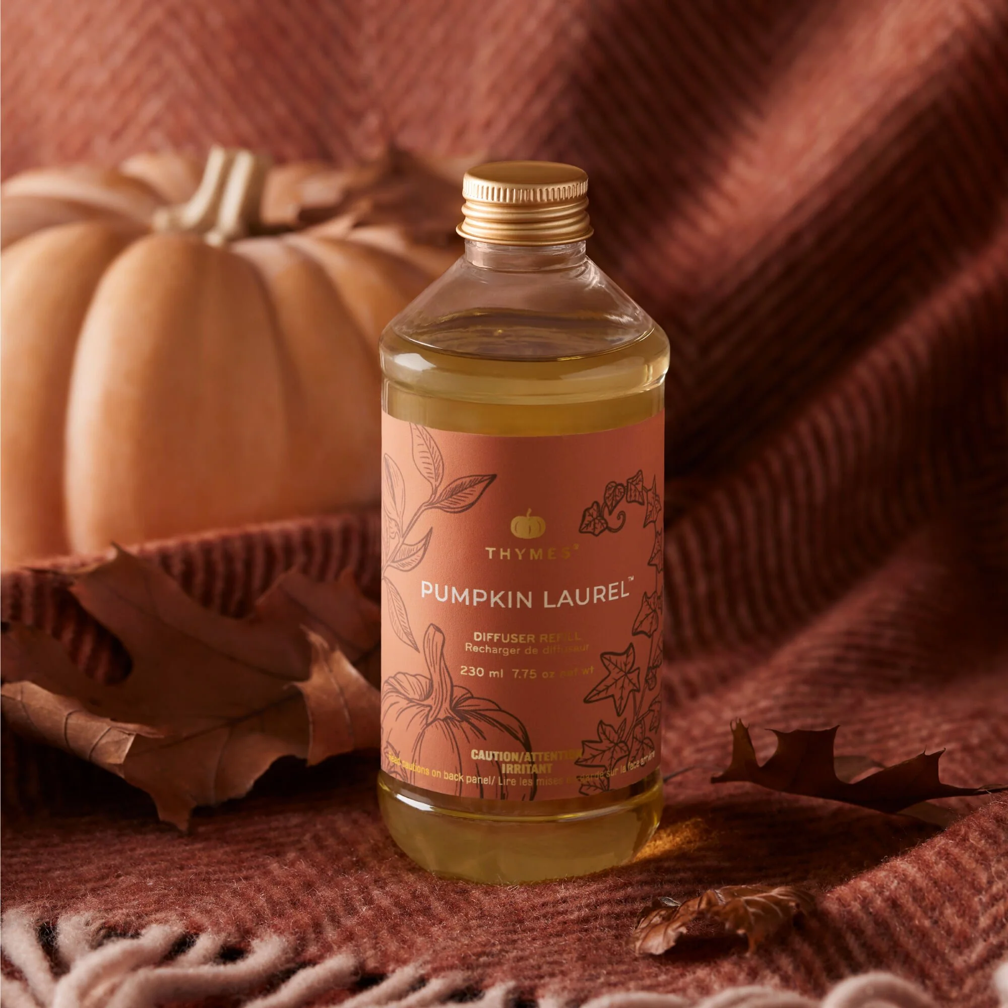 Thymes Diffuser Refill 7.75oz Pumpkin Laurel