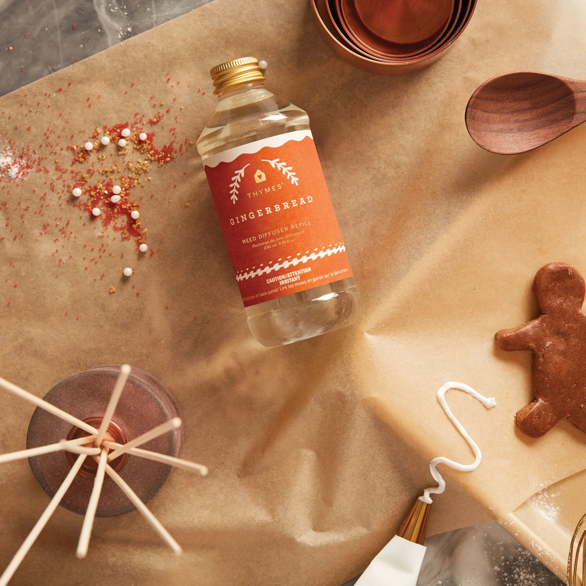 Thymes Reed Diffuser Oil Refill Gingerbread
