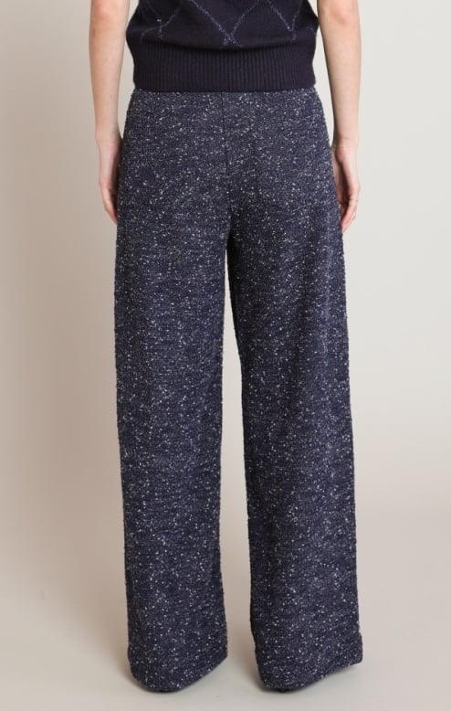 Black Tape Boucle Pants