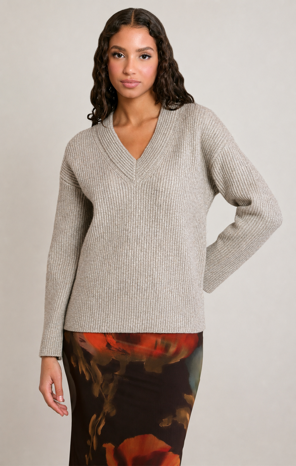 Dex V-Neck Sweater Top