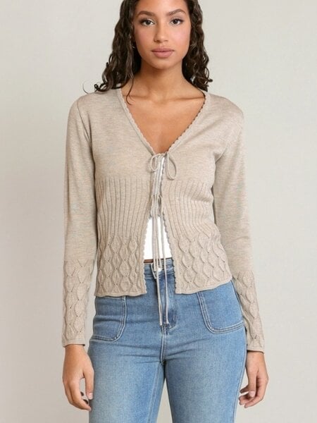 Dex Tie Front Cardigan