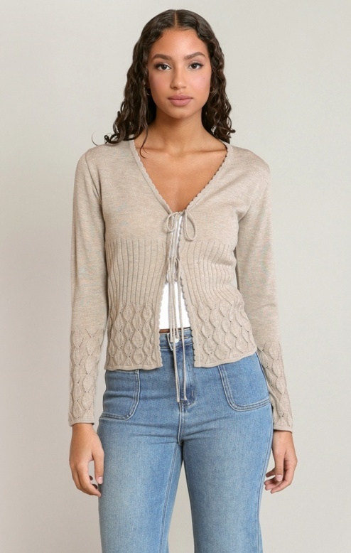 Dex Tie Front Cardigan