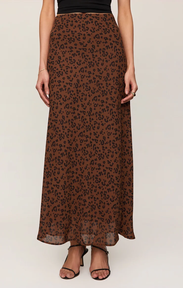 Z Supply Europa Leopard Skirt