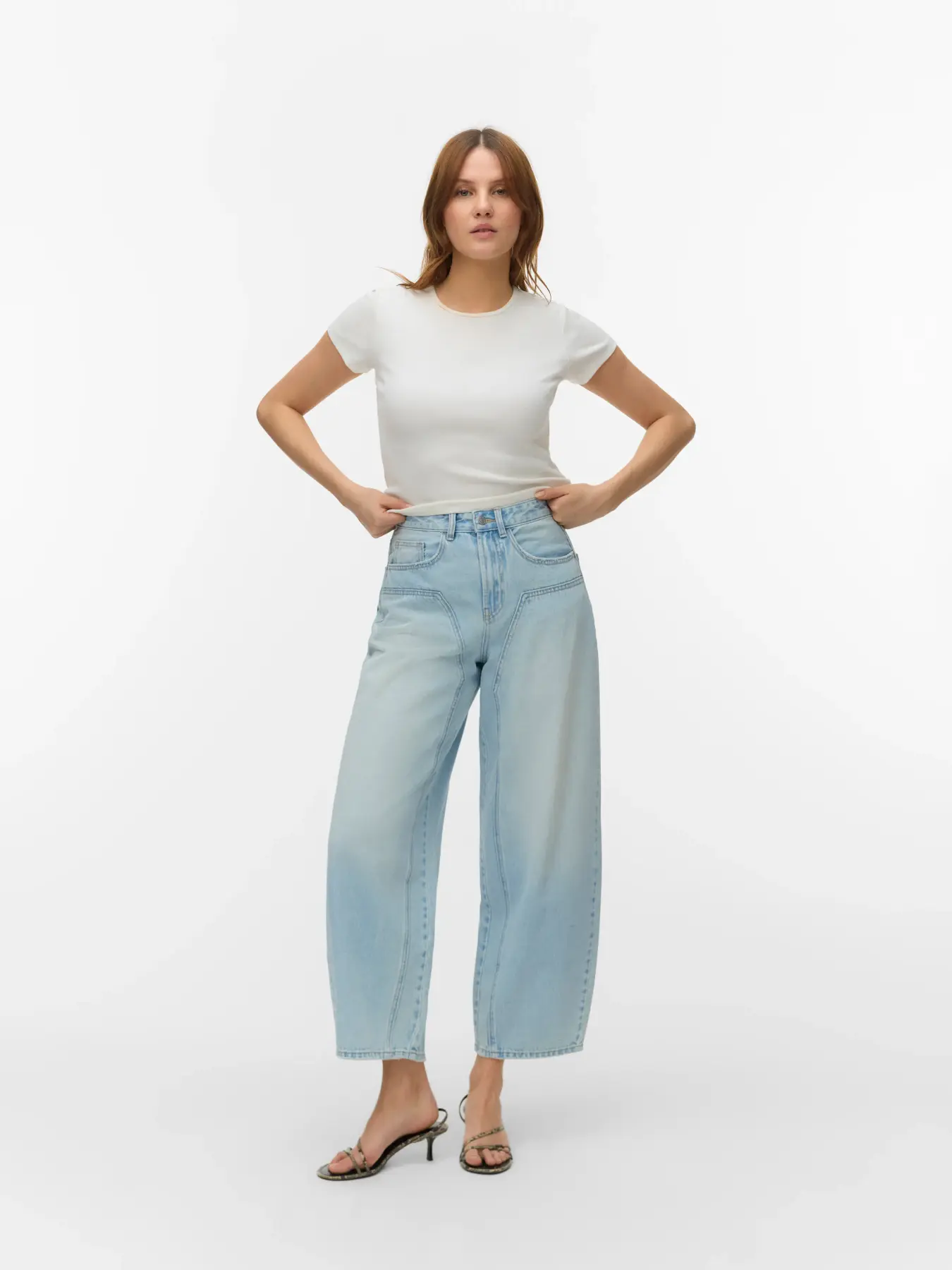 Vero Moda Zelda High Rise Barrel Jeans