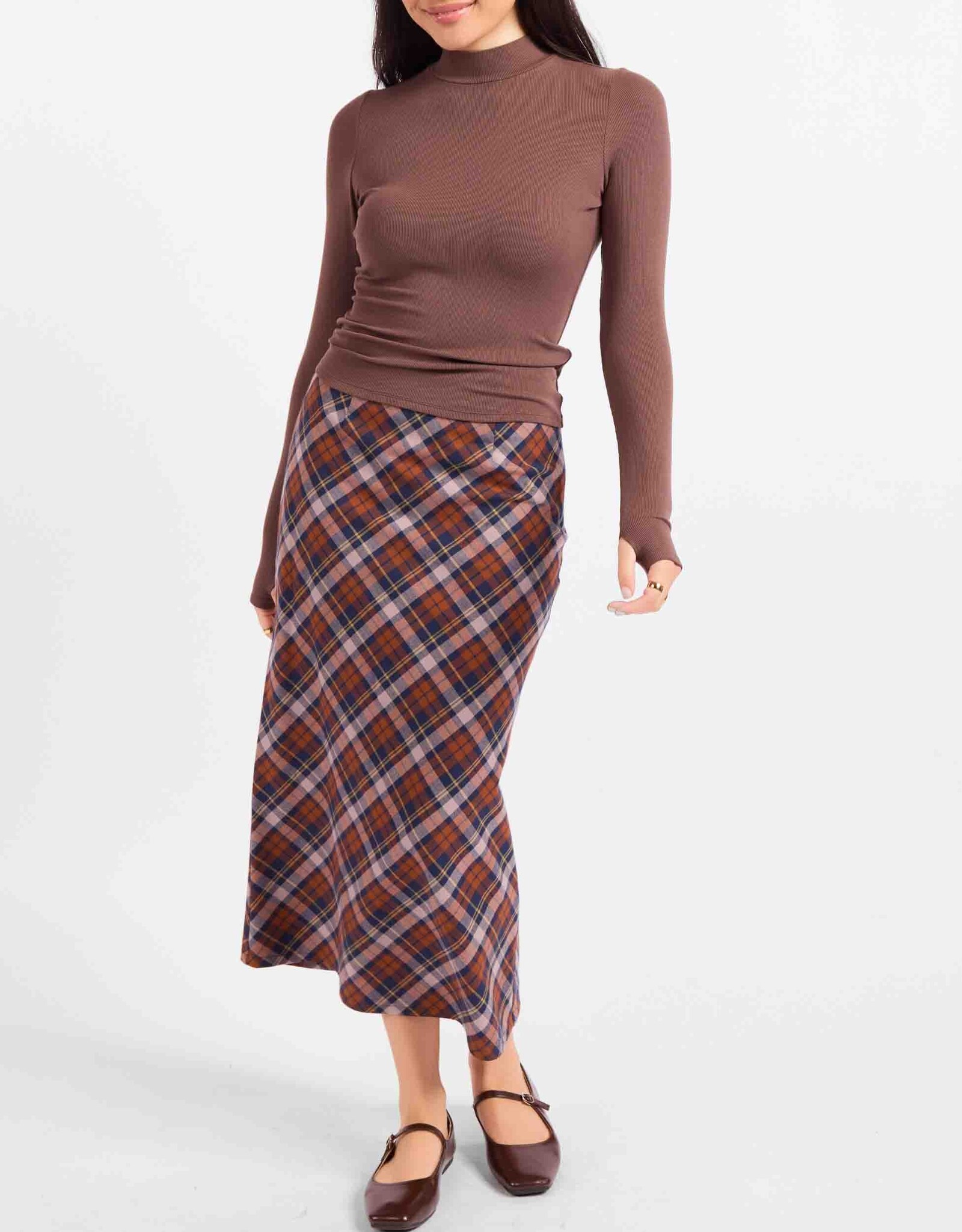 Sadie and Sage Academia Maxi Skirt