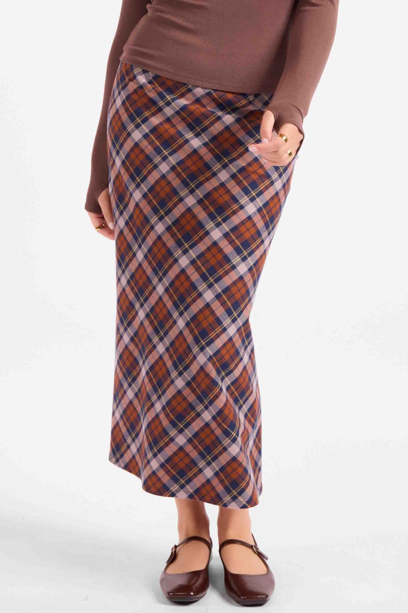 Sadie and Sage Academia Maxi Skirt