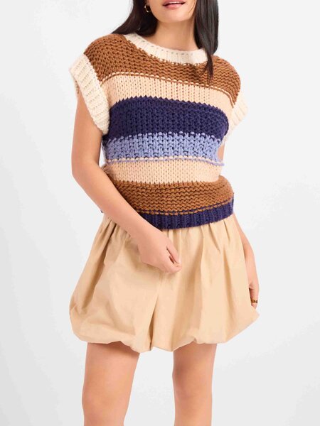 Sadie and Sage Bookmark Stripe Sweater Vest