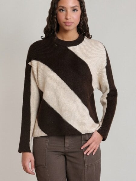 Dex Diagonal Stripe Sweater