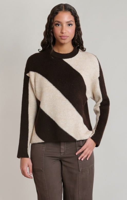 Dex Diagonal Stripe Sweater