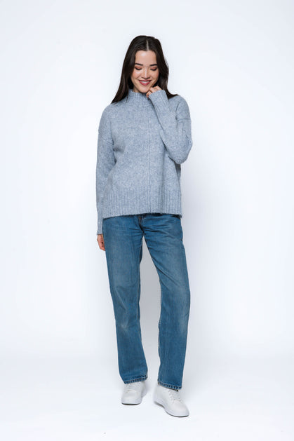 Orb Sylvie Mock-Neck Sweater