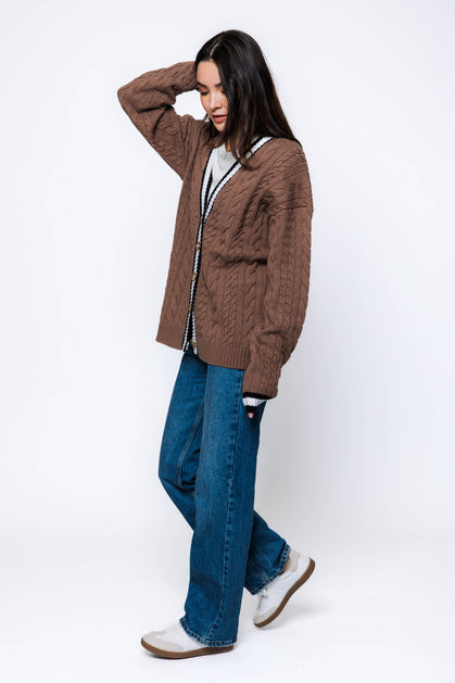 Orb Lou Cable Knit Cardigan